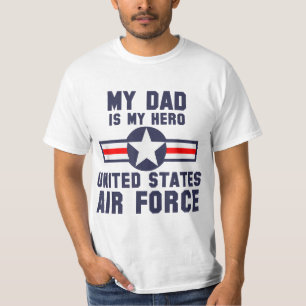 T-shirt Mon père est mon héros, l'armée de l'air des États