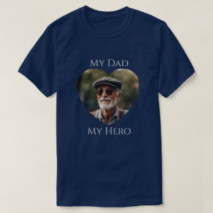 T-shirt Mon père (est) Mon héros - Photo Adulte