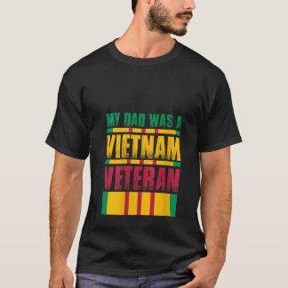 T-shirt Mon père était un vétéran vietnamien Fière Père Fê