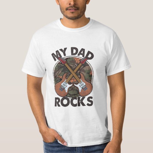 T-shirt Mon père Rocks (Devant)