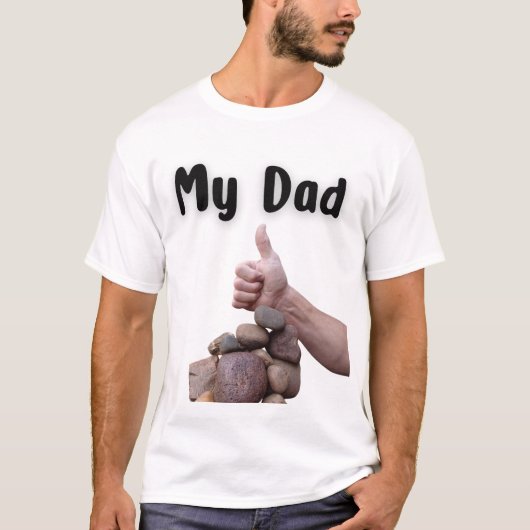 T-shirt Mon père Rocks (Devant)