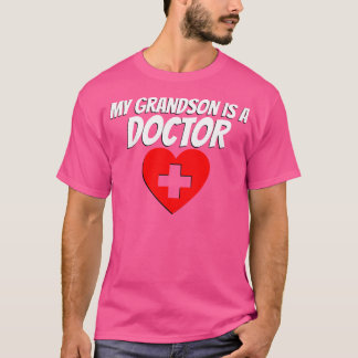 T-shirt Mon Petit-Fils Est Docteur Diplômé Fier Grand-Mère