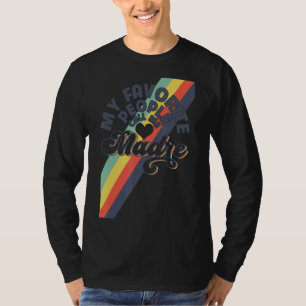 T-shirt Mon peuple favori m'appelle Maman Arc-en-ciel Mère