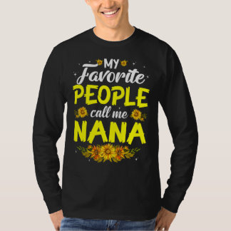 T-shirt Mon peuple favori m'appelle Nana Mignonne Fête des