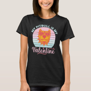 T-shirt Mon Pitbull Est Mon Amoureux des chiens Saint Vale