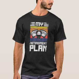 T-shirt Mon plan de retraite Drone Pilote Rétro Vintage 1