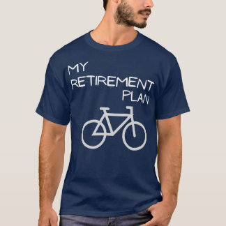 T-shirt Mon plan de retraite Vélo amusant Vélo (2)