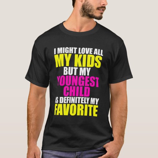 T-shirt Mon Plus Jeune Est Mon Parent Préféré Enfant Préfé (Devant)