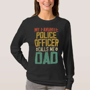 T-shirt Mon Policier Préféré M'Appelle Papa Vintage Re