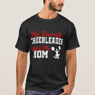 T-shirt Mon Pom-pom girl Favori M'Appelle Maman Funny Chee