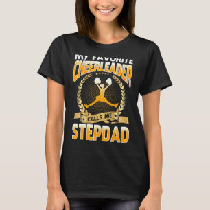 T-shirt Mon Pom-pom girl Favori M'Appelle Stepdad Cheerlea