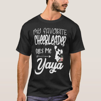 T-shirt Mon Pom-pom girl Favori M'Appelle Yaya Cheerled