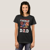 T-shirt Mon pompier préféré m'appelle Papa Pompier Ameri (Devant entier)