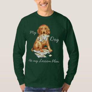 T-shirt Mon poseur irlandais a mangé mon plan de cours