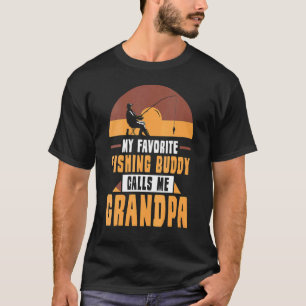 T-shirt Mon pote de pêche préféré m'appelle Papapa amis