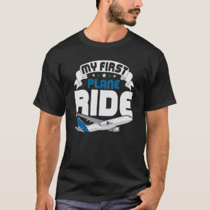 T-shirt Mon premier avion transite dans mon 1er avion 1
