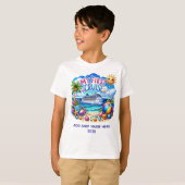 T-shirt Mon premier bateau de croisière Beach Kids (Devant entier)