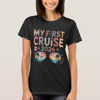 T-shirt Mon Premier Croisière 2026, Cadeau de Vacances pou