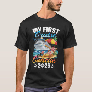 T-shirt Mon Premier Croisière Cancun 2026 Voyage de Vacanc