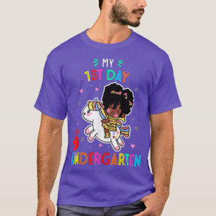 T-shirt Mon premier jour de maternelle Unicorn Girls 1er j