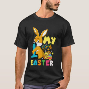 T-shirt Mon premier lapin de Pâques avec des œufs de Pâque