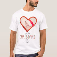 Mon premier Noël Comme Papa Aime Coeur Bébé Photo