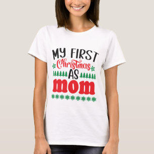 T-shirt Mon premier Noël en maman