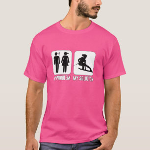 T-shirt Mon problème Mon Pictogramme Maman Papa Sports nau