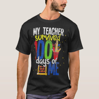 T-shirt Mon Professeur A Survécu 100 Jours De Moi 100 Jour