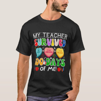 T-shirt Mon Professeur A Survécu 100 Jours De Moi 100E Jou
