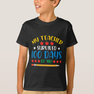 T-shirt Mon Professeur A Survécu 100 Jours De Moi Amusant 