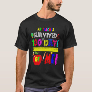 T-shirt Mon Professeur A Survécu 100 Jours De Moi Drôle 10