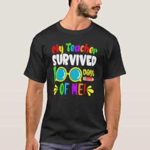 T-shirt Mon professeur a survécu 100 jours de moi drôle 10