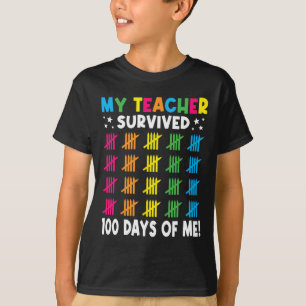 T-shirt Mon professeur a survécu 100 jours de moi drôle 10