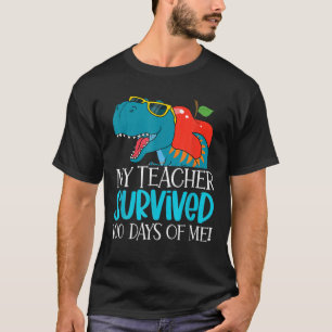 T-shirt Mon Professeur A Survécu 100 Jours De Moi Drôle 10