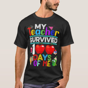 T-shirt Mon Professeur A Survécu 100 Jours De Moi Drôle 10