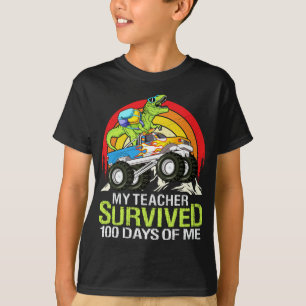 T-shirt Mon professeur a survécu 100 jours de moi drôle di
