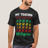 T-shirt Mon Professeur A Survécu 100 Jours De Moi Enfants (Devant)