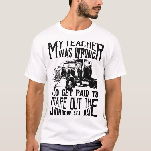 T-shirt mon professeur était mal que je deviens payé pour (Devant)