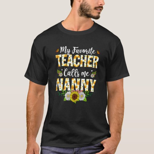 T-shirt Mon Professeur Préféré M'Appelle L'Application Nan (Devant)
