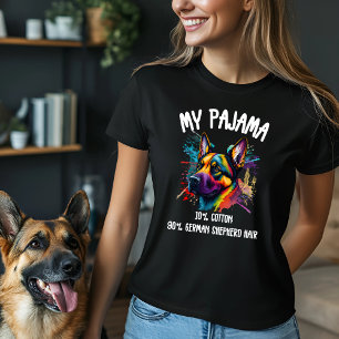 T-shirt Mon pyjama - 10% coton, 90% berger allemand cheveu