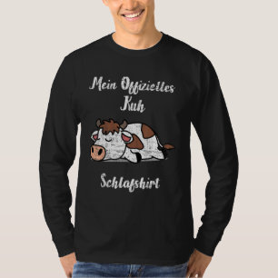T-shirt Mon pyjama de nuit officiel de sommeil de vache