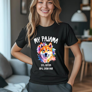 T-shirt Mon pyjama Shiba Art