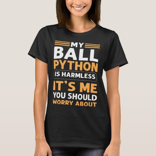 T-shirt Mon Python Ball Est Un Bal Bal Royal Python Banana (Devant)