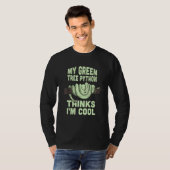 T-shirt Mon python d'arbre vert pense que je cite le serpe (Devant entier)