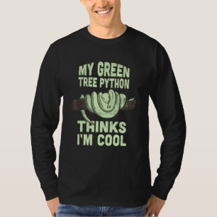 T-shirt Mon python d'arbre vert pense que je cite le serpe