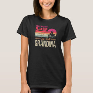 T-shirt Mon Racer Favori M'Appelle Mamie Vintage Mère'