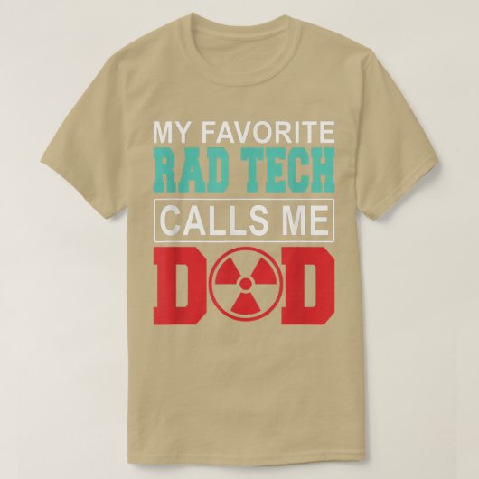 T-shirt Mon Rad Tech préféré m'appelle Papa Happy Père D (Design devant)