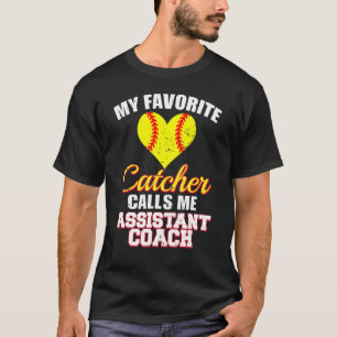 T-shirt Mon receveur préféré m'appelle entraîneur adjoint