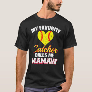 T-shirt Mon receveur préféré m'appelle Mamaw receveur Soft
